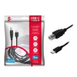 CABO USB IMPRESSORA USB TIPO C  2.0  2M