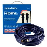 CABO HDMI 2.0 AQUÁRIO 4K 15 METROS- PONTA BANHADA A OURO