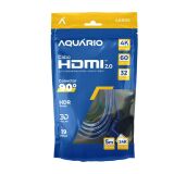 CABO HDMI 5M 2.0  4K  90 GRAUS PONTA BANHADA A OURO AQUÁRIO