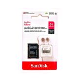 CARTÃO DE MEMORIA MICRO SD 64GB SANDISK CLASSE 10 ULTRA 100 MB/S