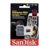 CARTÃO DE MEMORIA MICRO SD 32GB SANDISK CLASSE 10 EXTREME PRO 100 MB/S