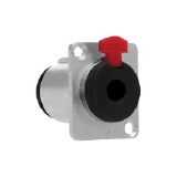 PLUG CONECTOR JACK FEMEA P10 PAINEL COM TRAVA
