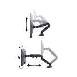 SUPORTE ARTICULADO DE MESA PARA 1 MONITOR 17 - 35 ELG C/ PISTAO A GAS - F80N