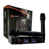 MICROFONE SEM FIO KADOSH K502M BASTÃO DUPLO UHF