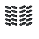 Plug Xlr Macho Preto Com Trava 3 Vias