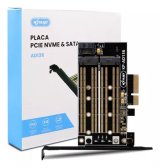 PLACA PCI-E NVME e Sata USB 3.0 KNUP AD136