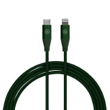 CABO TIPO C X LIGHTNING IPHONE VERDE 1.20 METROS HARD CABLE MFI CERTIFICADO APPLE IWILL 1929