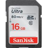 CARTAO DE MEMORIA SD 16GB SANDISK CLASSE 10 ULTRA SDHC 80MB/S