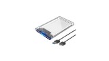 CASE HD 2.5 SATA USB 3.1 TIPO C TRANSPARENTE