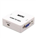 CONVERSOR HDMI PARA VGA - HDMI F X VGA F (ALIMENTAÇÃO POR USB)(ENTRA HDMI SAI VGA)