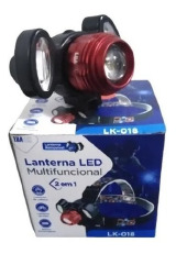 LANTERNA LED RECARREGAVEL DE CABEÇA LUATEK LK-018