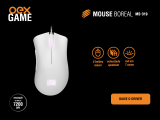 MOUSE BOREAL GAMER BRANCO OEX MS319