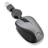 MOUSE USB MULTILASER MO232 RETRATIL CINZA