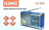 RADIO FM COM RELOGIO LELONG LE-663