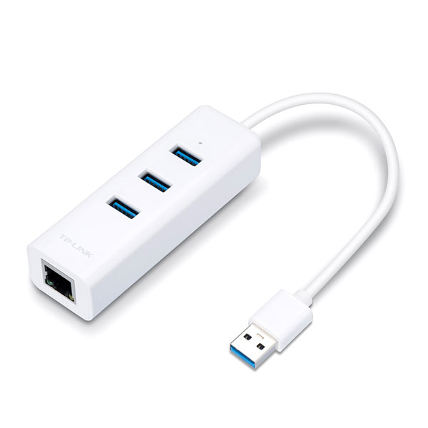 ADAPTADOR DE REDE TPLINK 3 PORTAS USB 3.0 PARA RJ45 GIGABIT UE330 Tryb Informática Curitiba